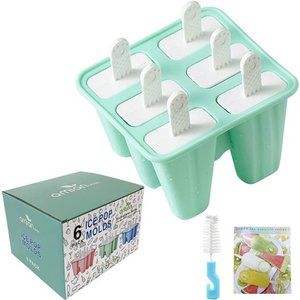 Popsicle Molds 6 Pieces Silicone Ice Pop Molds